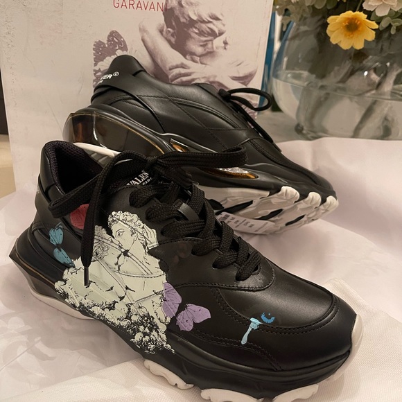 ‼️‼️‼️SOLD‼️‼️‼️valentino garavani undercover Jun takahashi women sneaker black - Picture 10 of 10